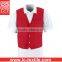 wholesale dust free 65% polyester/35% cotton twill fabric durable work vest with custom embroidery(LCTU0003)