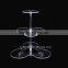 custom clear acrylic 3 tier cake stand