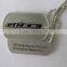 Metal Crafts of High-quality Metal Printing Silver Collar Tags