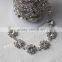 Wholesale 14MM Fake Diamond Trimming Chain Promotional Flower Rhinestone Ribbon For Wedding Dress Decoration