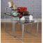Set of 2 Nesting Tables for Floor with Set of 3 Tabletop Display Risers - Black