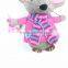 Lovely stuffled littel toy mouse cute animal hand knitted toys sale