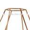 Rhombic Rose gold iron wire candle lantern,metal candle lantern