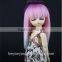 Hot Sales Straight Pink to White Ombre 1/6 Bjd Doll Wigs