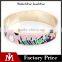 2016 Summer stainless steel gold enamel bangle party jewelry for women