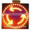 spuare solar traffic signs/illuminated traffic signs/solar powered portable variable me