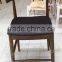 Newest manufacture cheap ash solid wood bar stool chairs with PU cushion