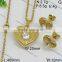 Fashion Deisgns Diamondbrazilian Gold Plated Jewelry Set Wholesale