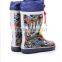 hot sale cartoon printed kids rain boots durable unisex children rubber boots