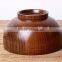 Wooden round bowl