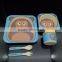Eco Friendly Biodegradable Bamboo Fibre Plant Fibre Kid's Dinnerware Set