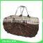 Large size willow shopping basket with handles