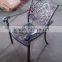 cast aluminum dining table and chair in bronze antique color IVY1083 & 2055