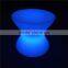 Fashionable LED Furniture Special Luminous Bar Stools with Rechargeable Battery Operated