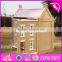 2017 New design lovely wooden girls dollhouse for sale W06A237