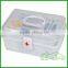 wall mounted first aid kit medical carrying plastic PP wholesale household multipurpose folding storage box/case/tool