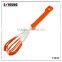 13030 silicone kitchenware egg whisk with silicone insert