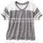Child Girls Linen-Blend Football Tee HST8064