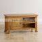 rustic oak wood TV Unit with good design and 100% solid oak wood furniture