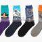 wholesale new design art socks stock items socks/women sock