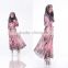 latest design Thailand Indonesia women dress Muslim dress Long sleeve dress