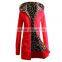 hot sale custom made latest womens brushed long warm thick winter fleece hoodies
