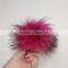 Myfur Super Big Size Colorful Raccoon Fur Pom Poms Wholesale Hat Accessory Pompoms