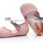 Shining side bow hook and loop type mini melissa jelly shoes