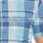 Orange Skinny Short Sleeve check Buttoned Shirt