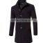 Fashion Brand Winter Mens Wool Jacket Single Breasted Slim Fit Solid Men's Wool Coat Men Long Overcoat