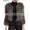 YR960 Luxury Style Rabbit and Raccoon Hand knitted Fur Garment Real Fur Jacket