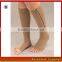 Custom Medical Zipper Compression Sock, Compression Beige Socks, Open Toe Knee Length Calf Sleeves--ZP00114