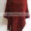 fashional pretty popular soft warm ladies knit poncho
