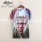 Peijiaxin Fashion Design Casual Style Cool 3D Printing Man Cotton Polyester T shirt