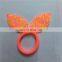 Wholesale yiwu girls dot bow ponytail holder