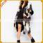 Colourful Mongolian Fur Long Section WIth Packet Women Coat Fur Trim