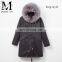 Warm and Comfortable Winter Popular Genuine Mongolian Fur Young Lady Coat