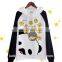 2017 BAIYIMO Custom Panda Printed 100% Cotton Plain White Hoodies