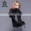 Three color selectable Big Raccoon Collar Lining Ladies Jackets Coats Winter Fashion Sheep Fur And Leahter Overcoat