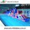 Inflatable Camouflage Color Swing Splash Water Game/inflatable Army Aqua Run Water Obstacle