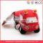 Red plush toy fire engine truck
