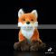 Fox sitting animal soft fluffy plush stuffed EN71 custom toy