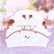 Hot selling combed cotton baby cute cow pattern hat