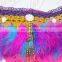Aidocrystal Handmade girls night club sexy colorful feather dreamcatcher bra and underwear stage performance for women