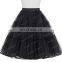 Belle Poque Women Black vintage Crinoline Petticoat Underskirt for vintage retro dresses BP000177-1