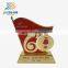 65 number flag corporate metal award trophy with customed