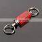 2016 promotional wholesale new style rubber plastic red color double ring keychain