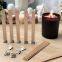 Cheap Natural Candle Wood Wick With Metal Tab For Candle Making