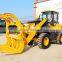 hot sale 7.6t sugarcane and wood loader with grabber, breaker