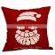 Household Decorative Christmas cotton linen Throw Pillow case cover  For Sofa
